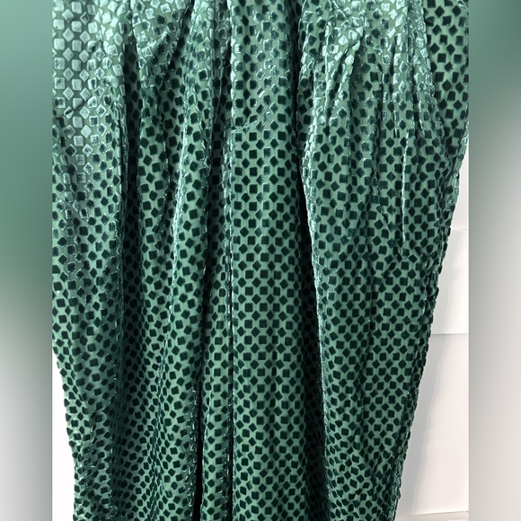 Anthropologie Maeve Avery Wide Leg Trousers Green Womens Size 10 - Picture 9 of 9